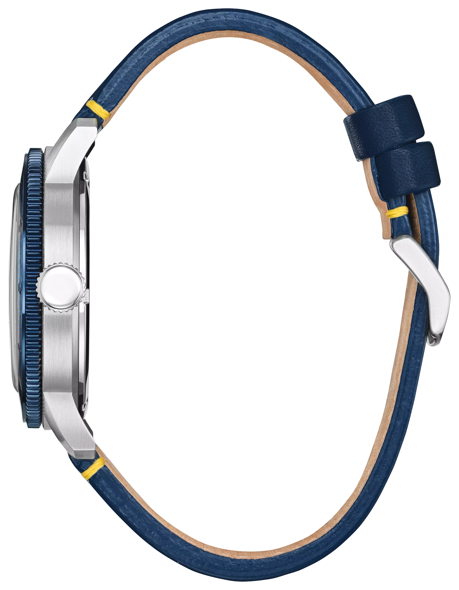 Donald Duck Blue Dial Leather Strap AW0075-06W | CITIZEN